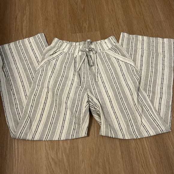 Sienna Sky Striped Pants in Black and White - Picture 1 of 2